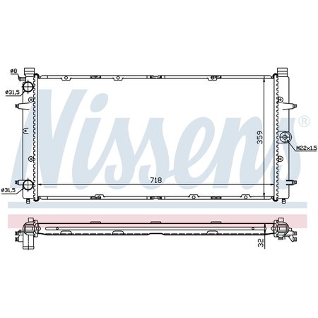 NISSEN Nissens Radiator, 65273A 65273A